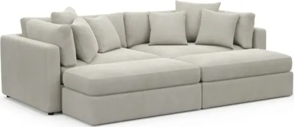 Sasha Foam Comfort Sectional - Laurent Beach