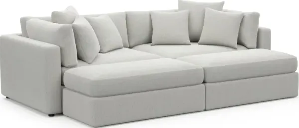 Sasha Foam Comfort Sectional - Oslo Snow