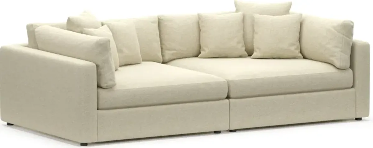 Haven Foam Comfort Eco Performance Fabric 2-Piece Media Sofa - Bridger Shell