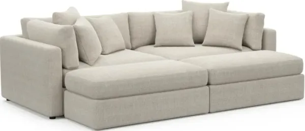 Sasha Foam Comfort Sectional - Mason Porcelain
