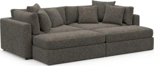 Sasha Foam Comfort Sectional - M Walnut