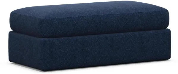 Sasha Foam Comfort Ottoman - Oslo Navy