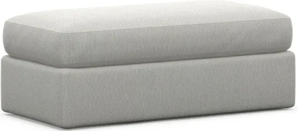 Sasha Foam Comfort Ottoman - Oslo Snow