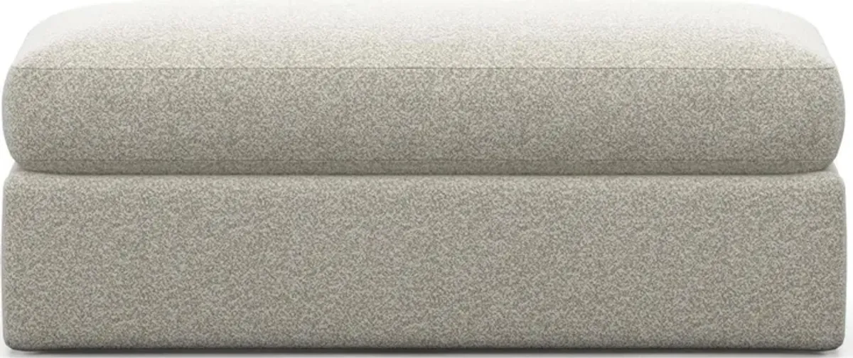 Sasha Foam Comfort Ottoman - Muse Stone