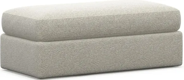 Sasha Foam Comfort Ottoman - Muse Stone