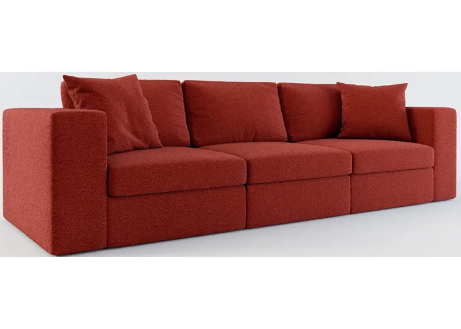 Collin Hybrid Comfort 3-Piece Sofa - Bloke Brick