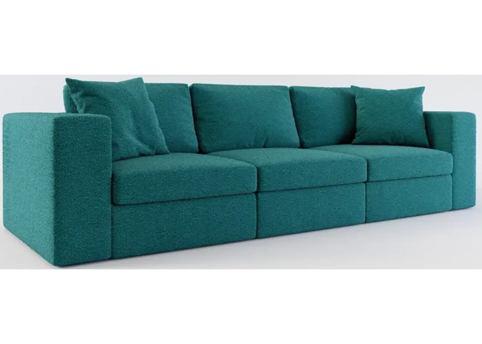 Collin Hybrid Comfort 3-Piece Sofa - Bloke Peacock