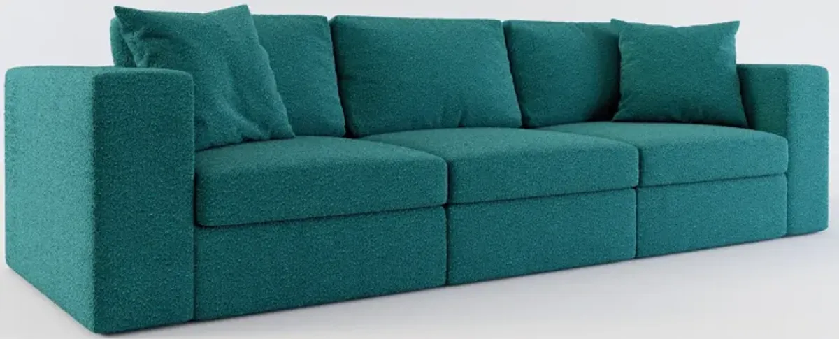 Collin Hybrid Comfort 3-Piece Sofa - Bloke Peacock