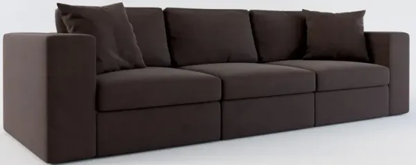 Collin Hybrid Comfort 3-Piece Sofa - Merrimac Dark Brown