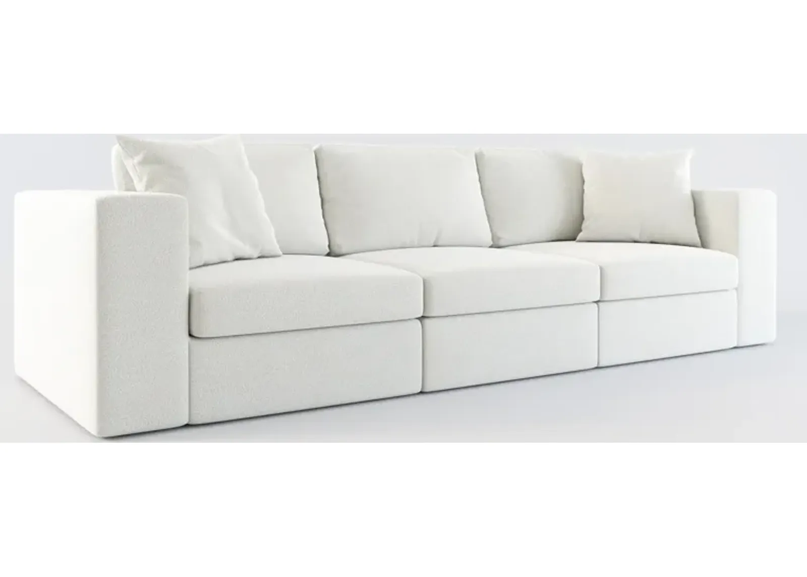 Collin Hybrid Comfort 3-Piece Sofa - Oslo Snow