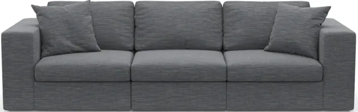 Collin Hybrid Comfort 3-Piece Sofa - Dudley Indigo