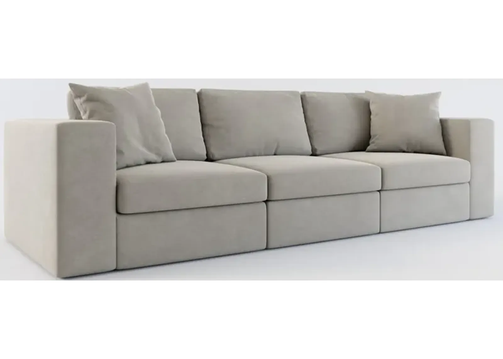 Collin Hybrid Comfort 3-Piece Sofa - Abington Fog