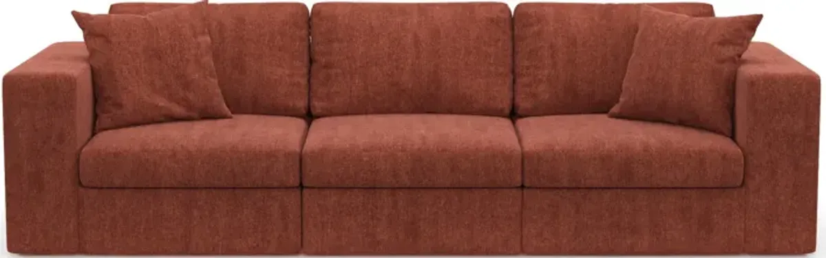 Collin Hybrid Comfort 3-Piece Sofa - Contessa Paprika