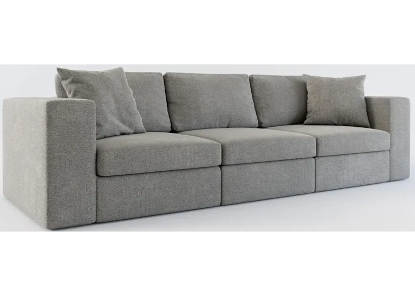 Collin Hybrid Comfort 3-Piece Sofa - Living Large Charcoal