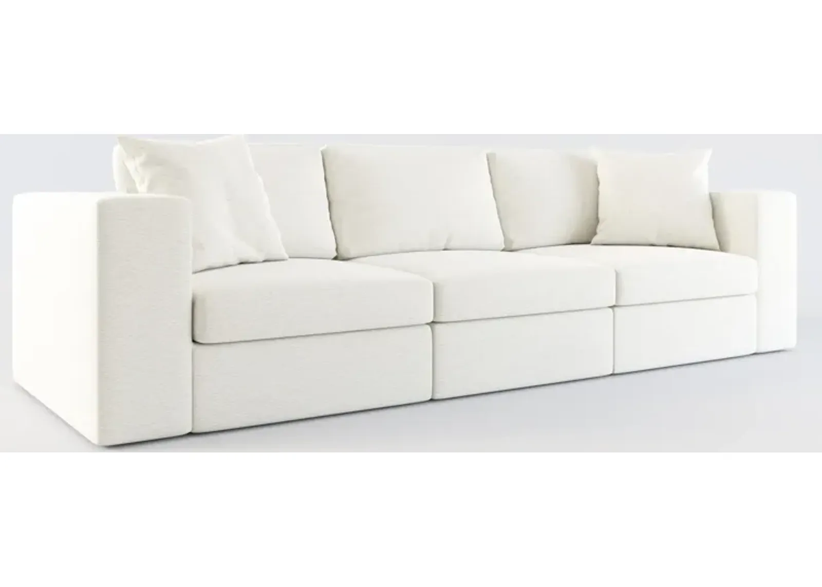 Collin Hybrid Comfort 3-Piece Sofa - Living Large White