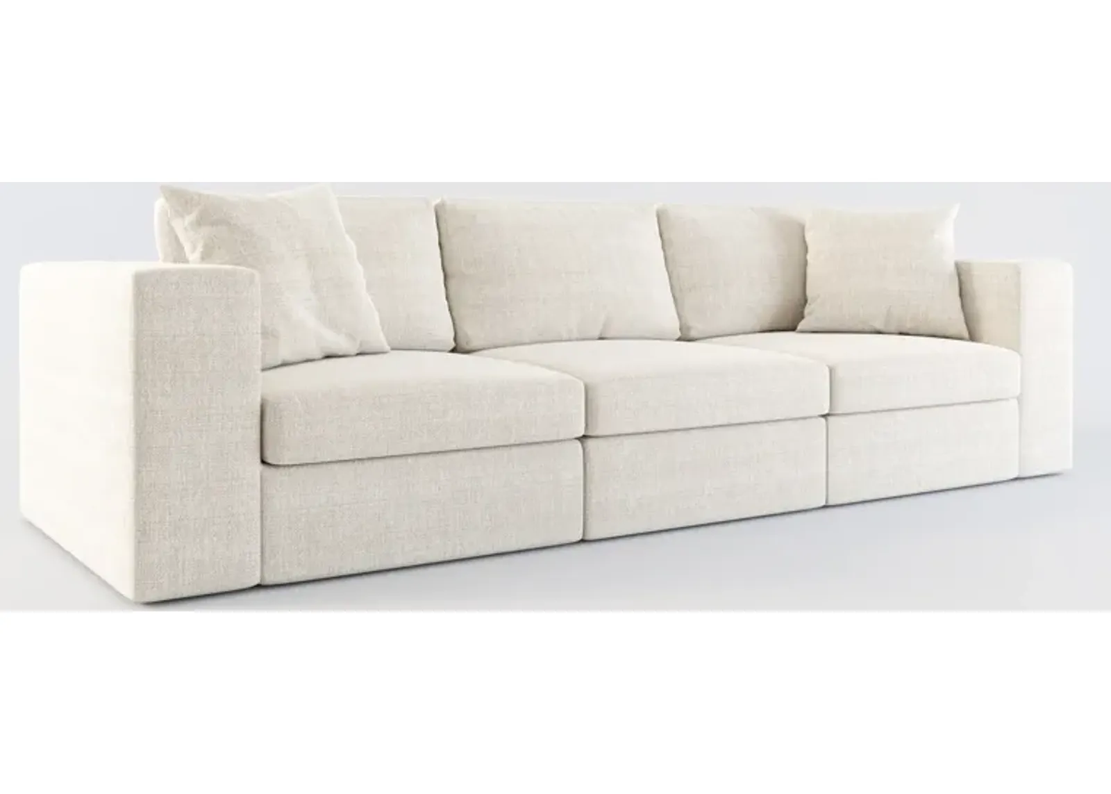 Collin Hybrid Comfort 3-Piece Sofa - Mason Porcelain