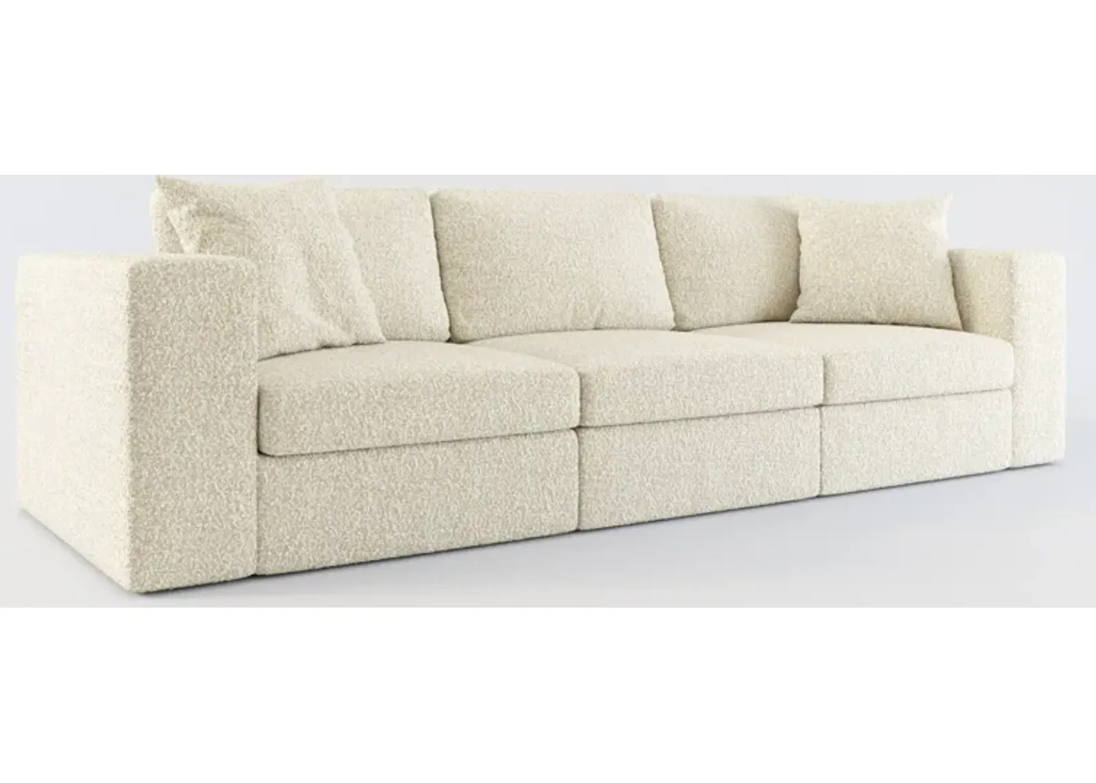 Collin Hybrid 3-Piece Sofa - Bloke Cotton