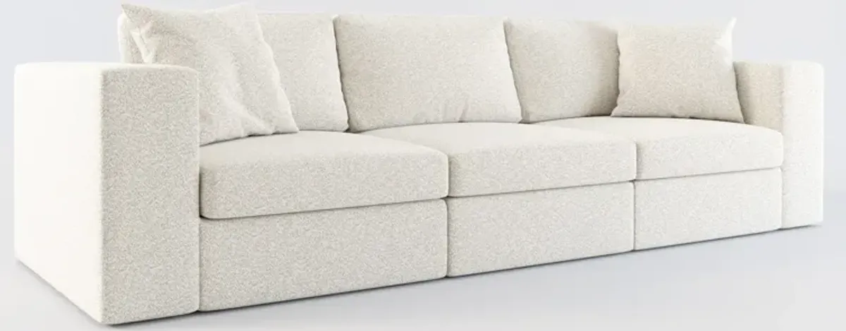 Collin Hybrid 3-Piece Sofa - Muse Stone