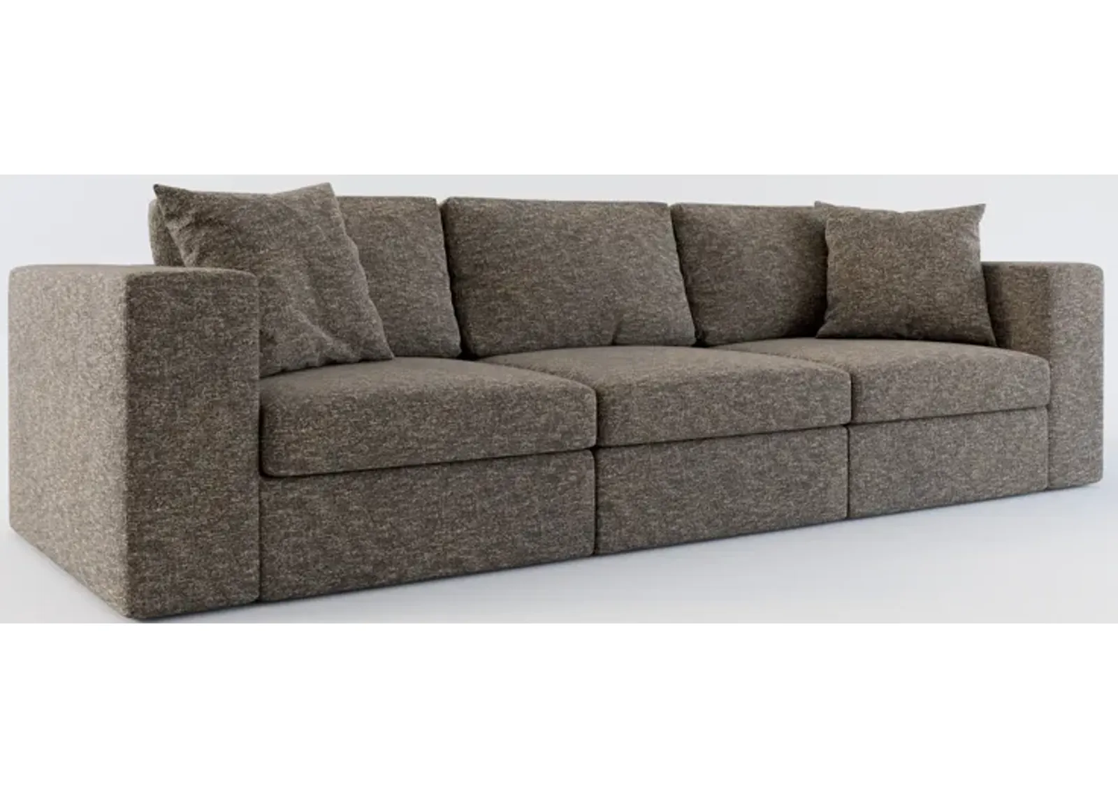 Collin Hybrid Comfort 3-Piece Sofa - M Walnut