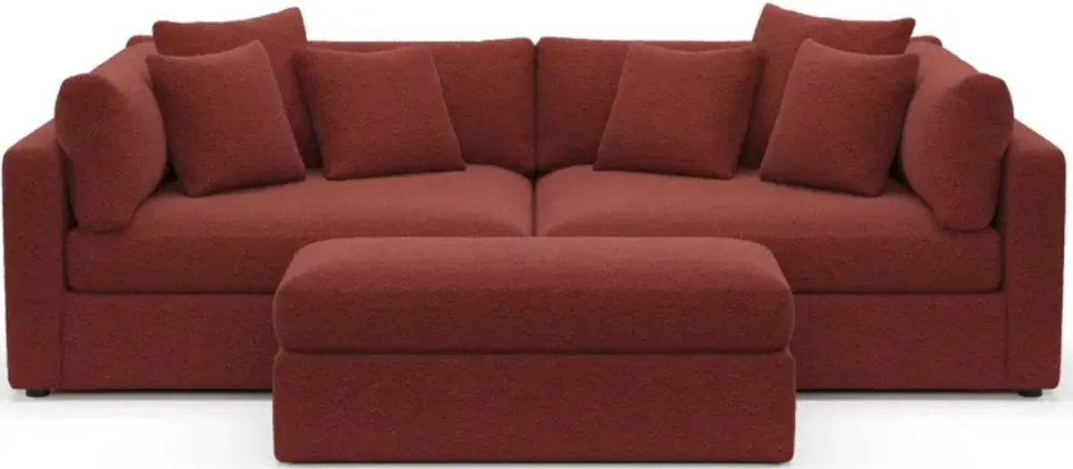 Sasha Foam Comfort Sectional - Bloke Brick