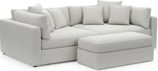 Sasha Foam Comfort Sectional - Oslo Snow