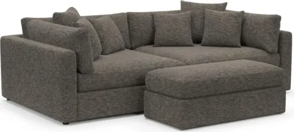 Sasha Foam Comfort Sectional - M Walnut