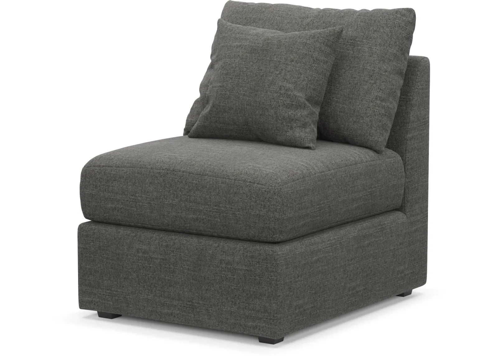 Nest Foam Comfort Armless Chair - Curious Charcoal