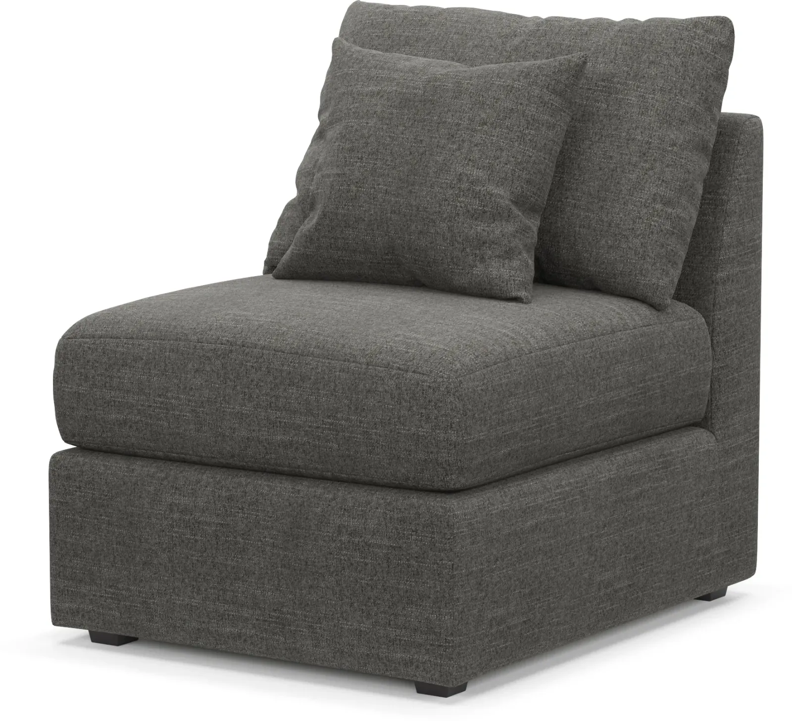 Nest Foam Comfort Armless Chair - Curious Charcoal