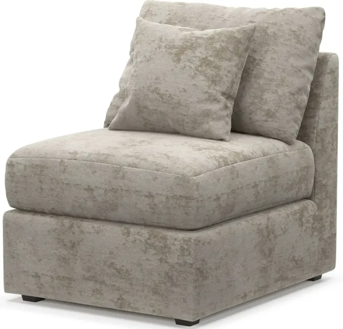 Nest Foam Comfort Armless Chair - Hearth Cement