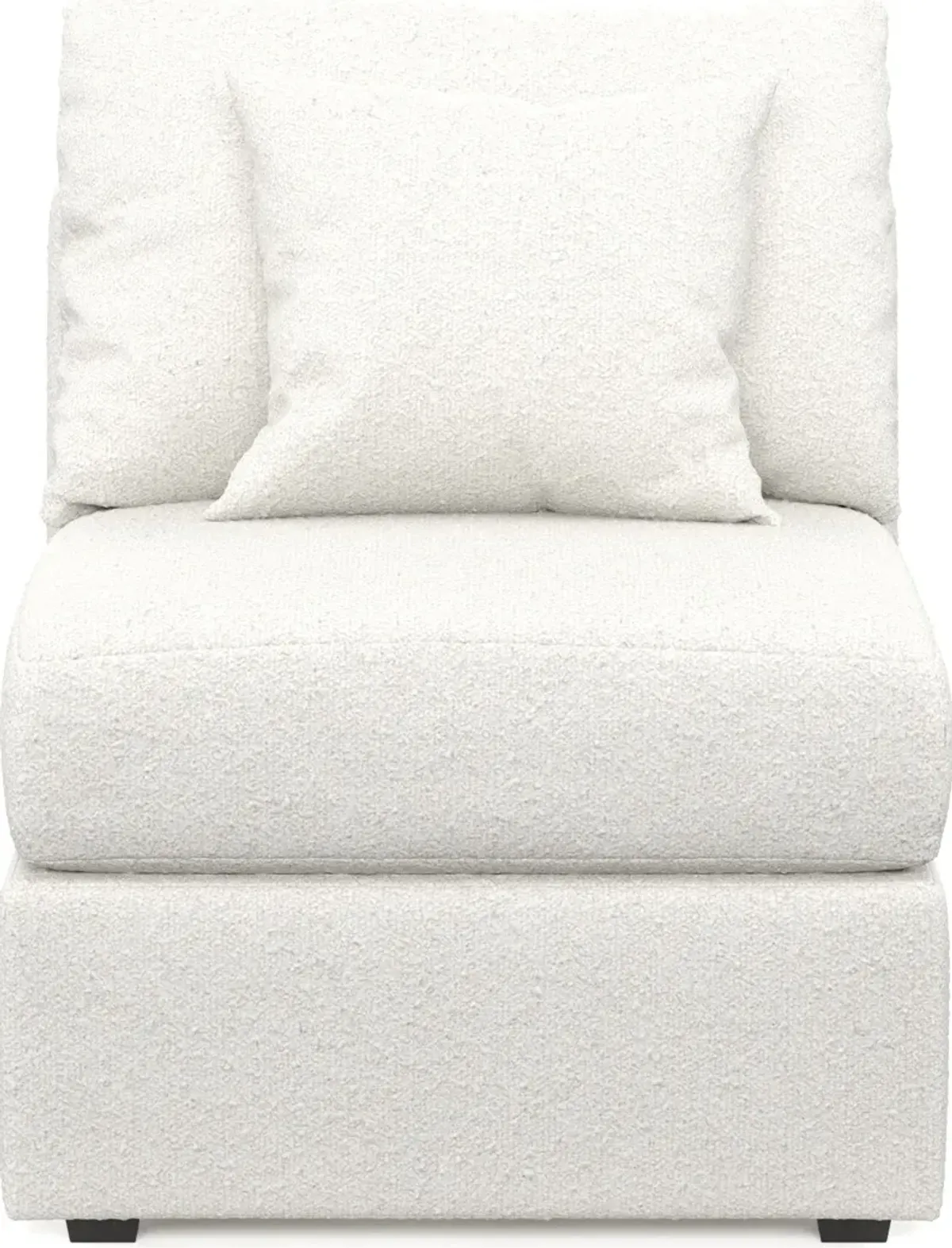 Nest Foam Comfort Armless Chair - Bloke Snow