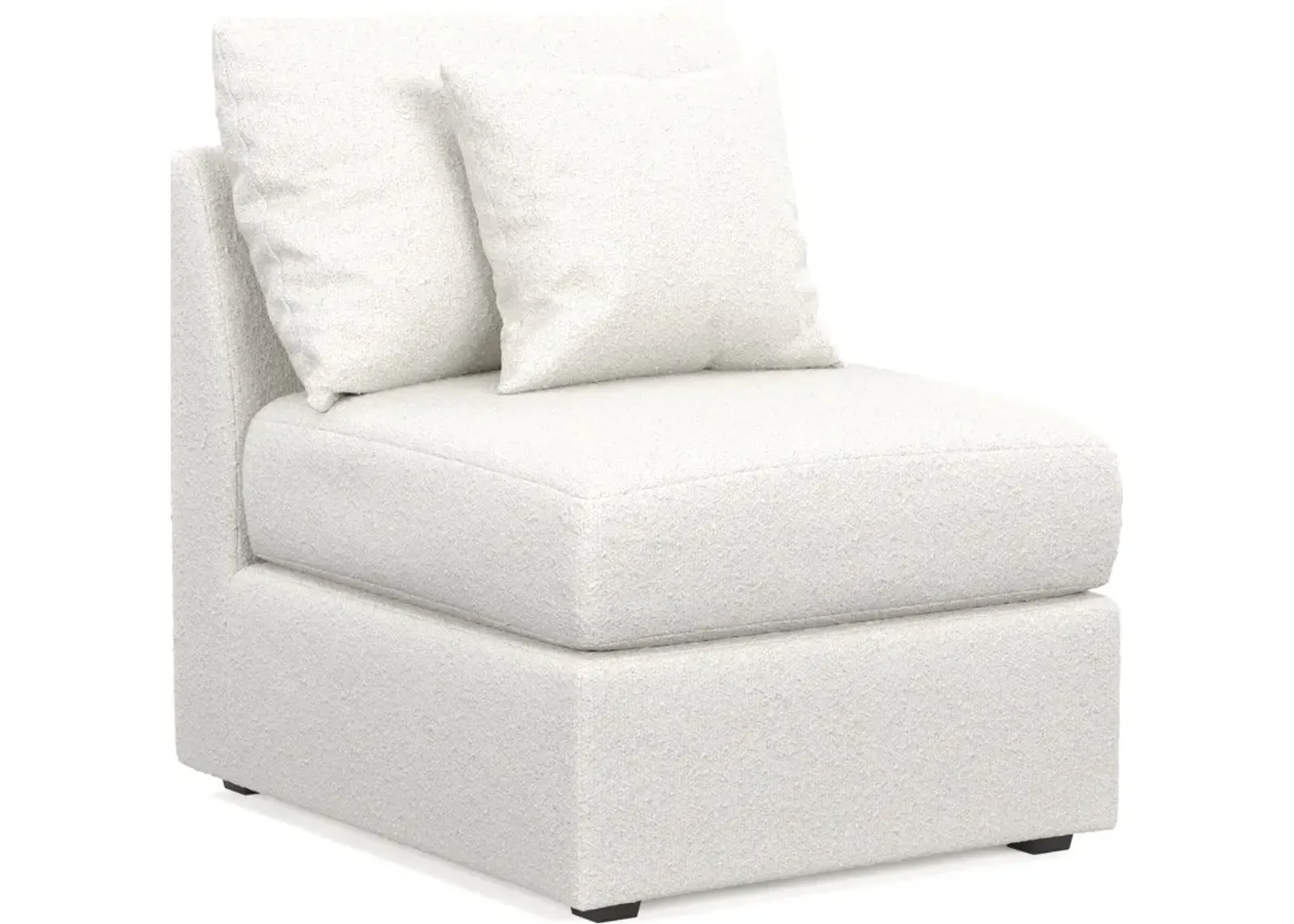 Nest Foam Comfort Armless Chair - Bloke Snow