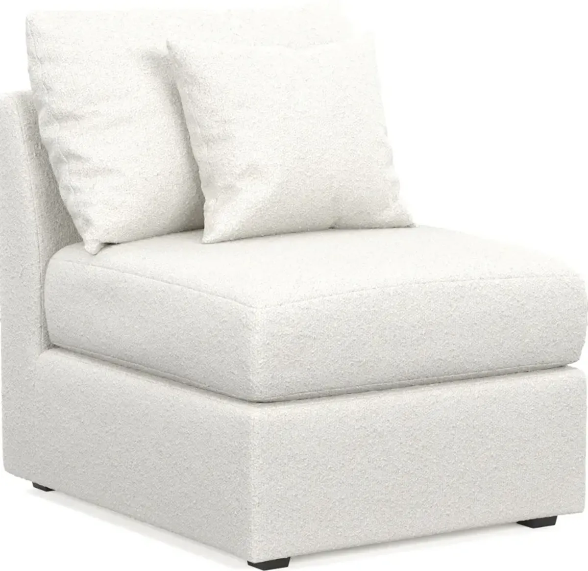 Nest Foam Comfort Armless Chair - Bloke Snow