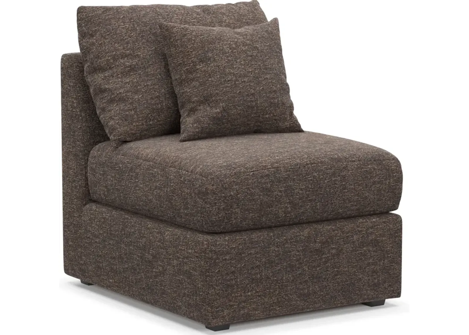 Nest Foam Comfort Armless Chair - M Walnut