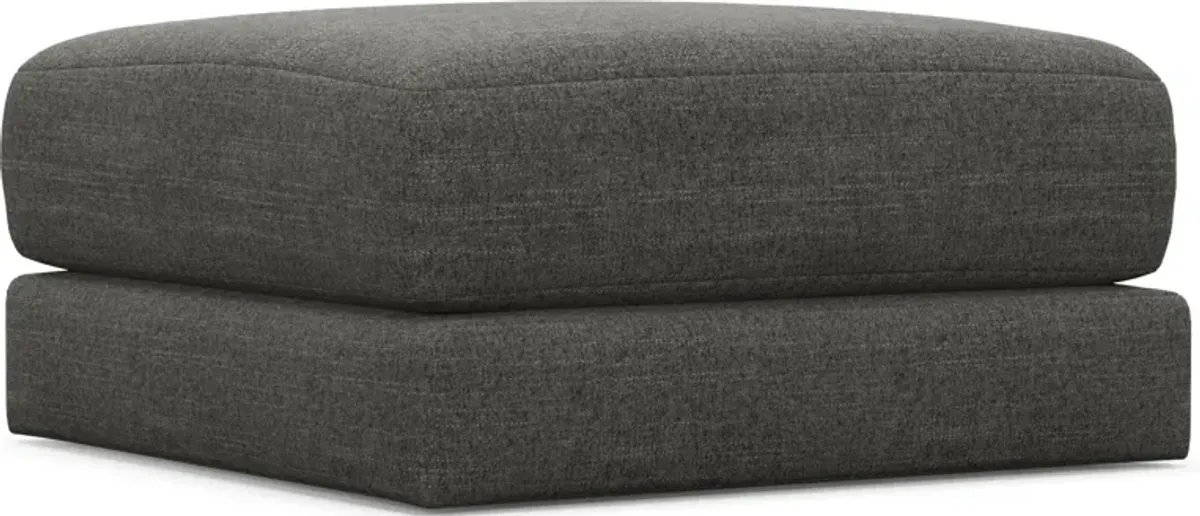 Nest Foam Comfort Short Ottoman - Curious Charcoal