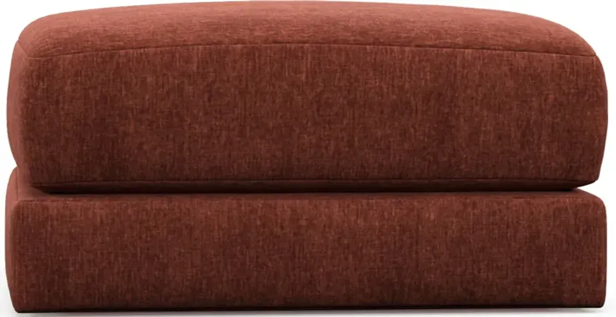 Nest Foam Comfort Short Ottoman - Contessa Paprika