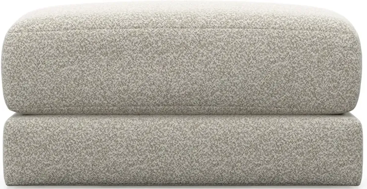 Nest Foam Comfort Short Ottoman - Muse Stone