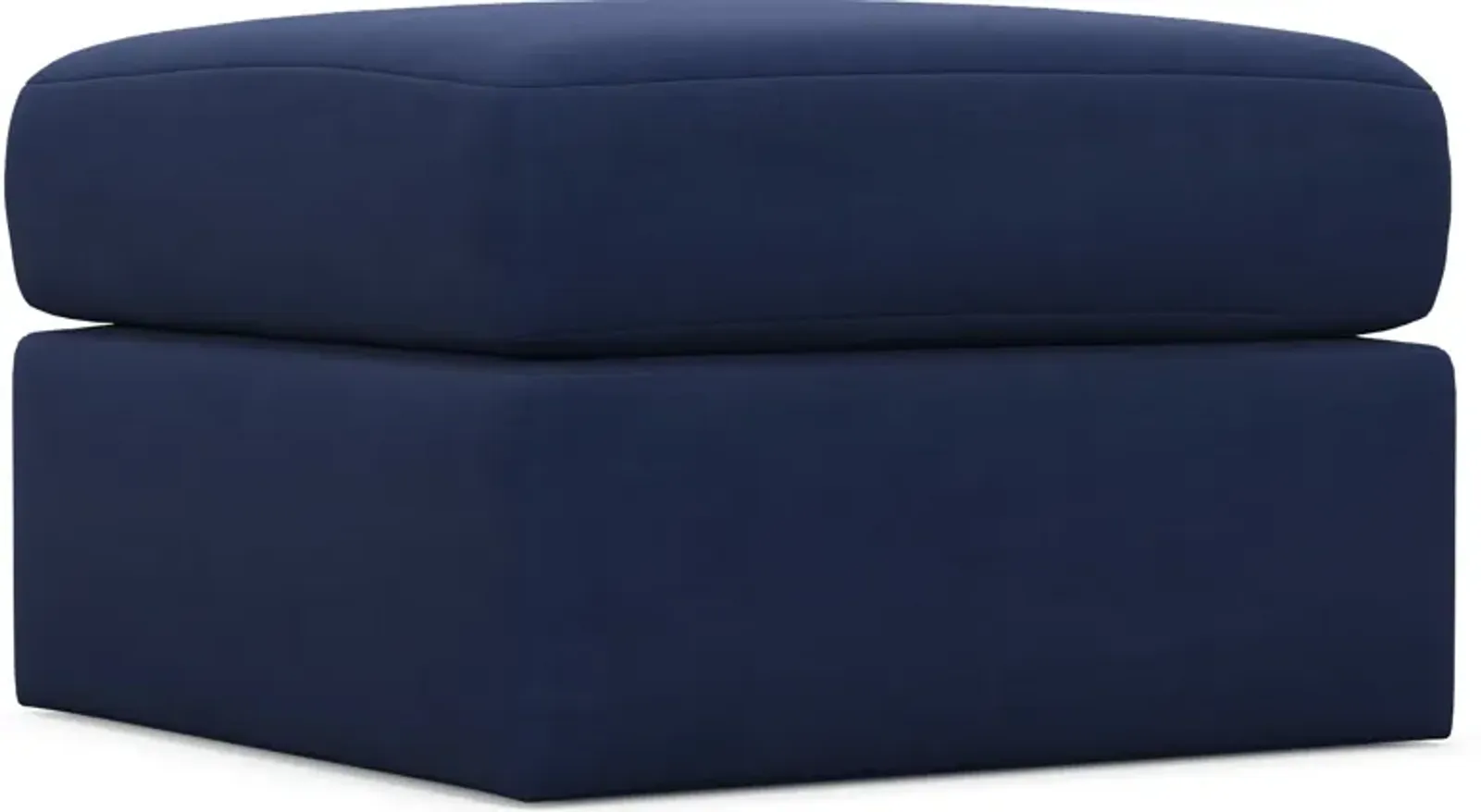 Nest Foam Comfort Tall Ottoman - Abington Indigo