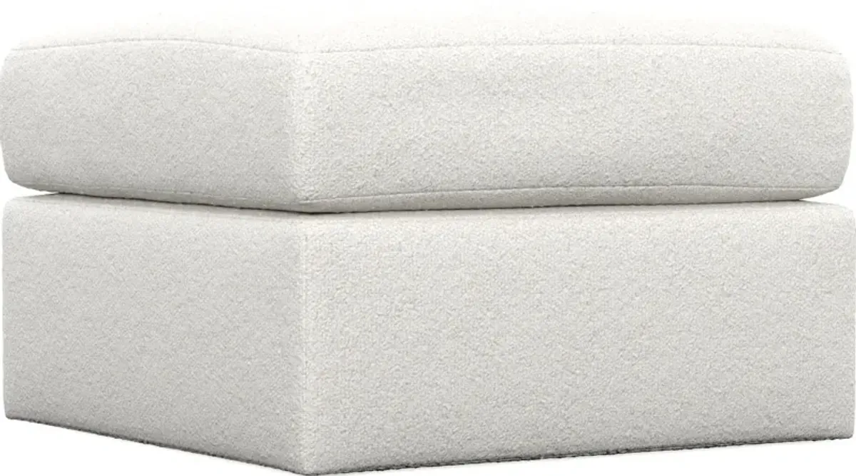 Nest Foam Comfort Tall Ottoman - Bloke Snow