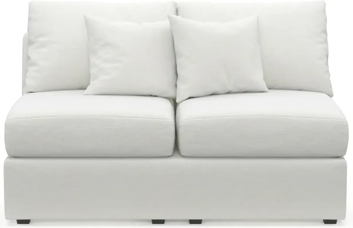 Nest Foam Comfort Armless Loveseat - Contessa Vanilla