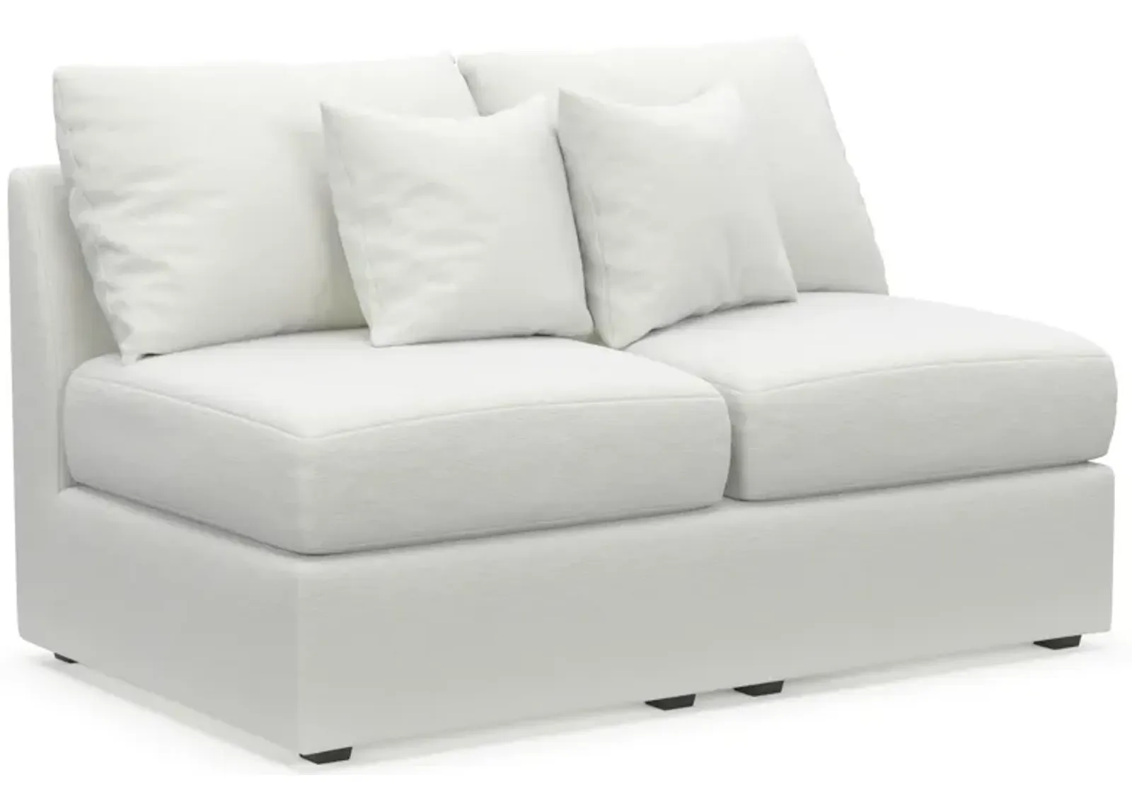 Nest Foam Comfort Armless Loveseat - Contessa Vanilla