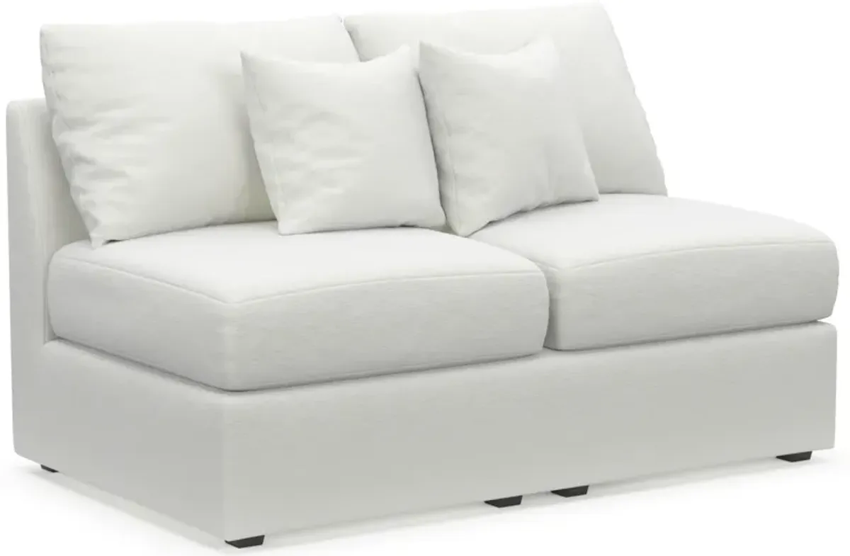 Nest Foam Comfort Armless Loveseat - Contessa Vanilla