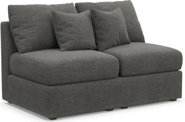 Nest Foam Comfort Armless Loveseat - Curious Charcoal