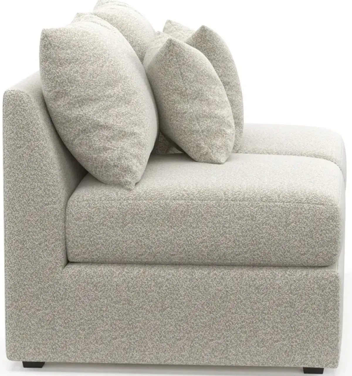 Nest Foam Comfort Armless Loveseat - Muse Stone