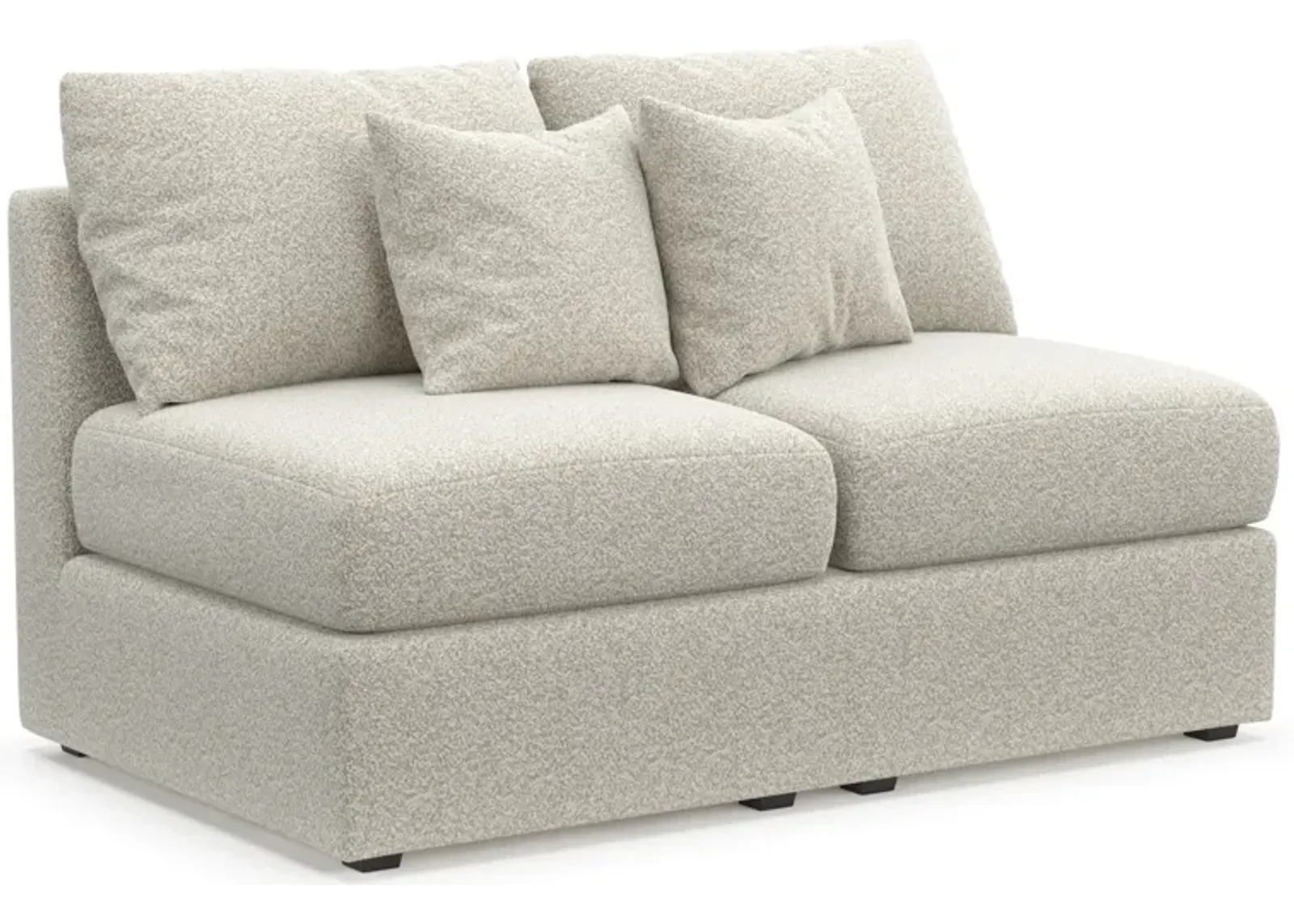 Nest Foam Comfort Armless Loveseat - Muse Stone