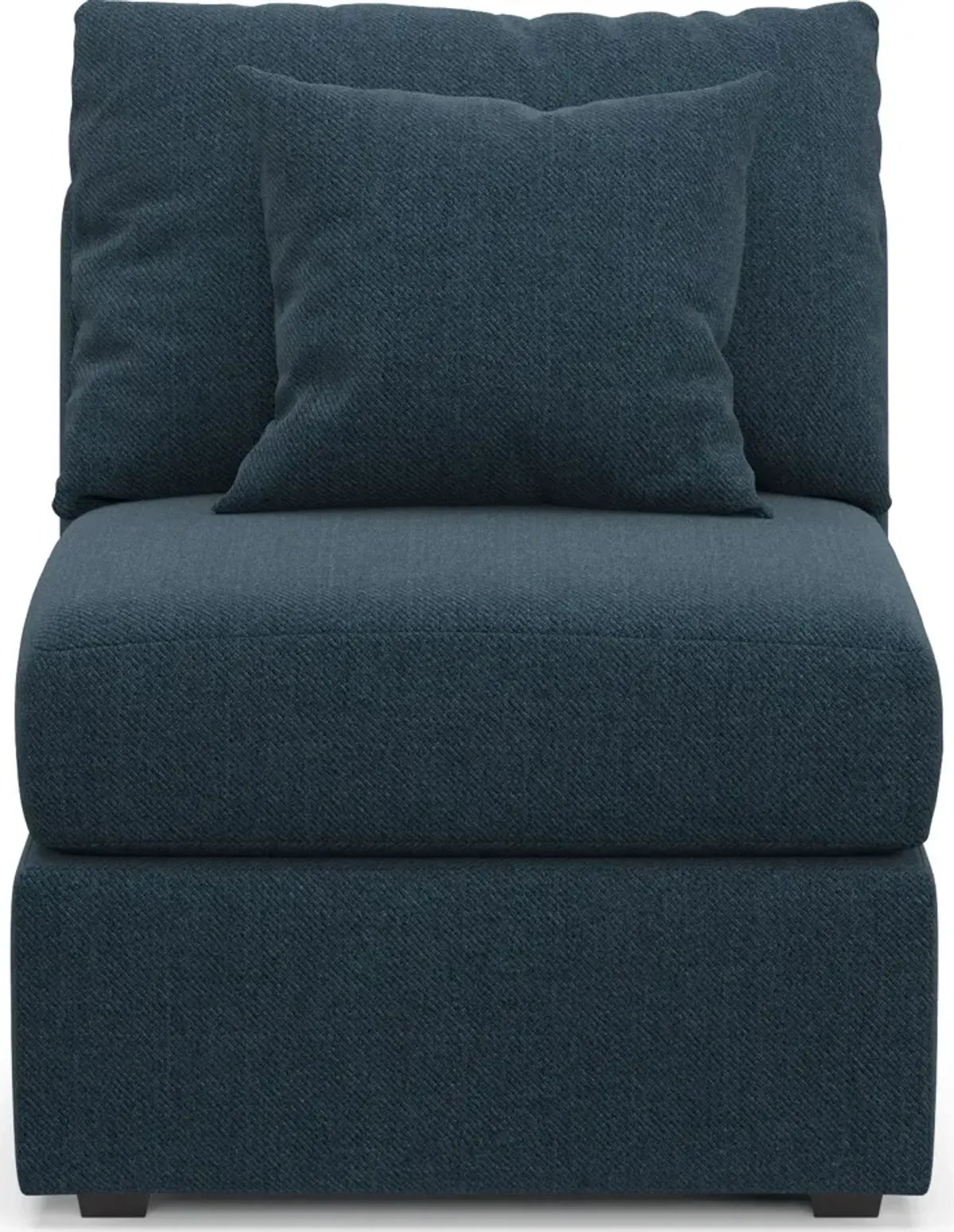 Nest Foam Comfort Eco Performance Armless Chair - Broderick Indigo