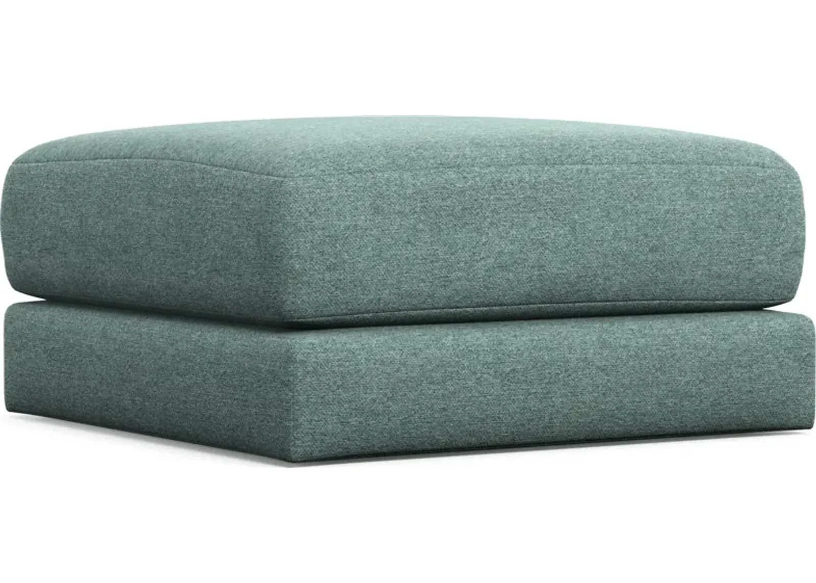 Nest Foam Comfort Eco Performance Short Ottoman - Bridger Jade