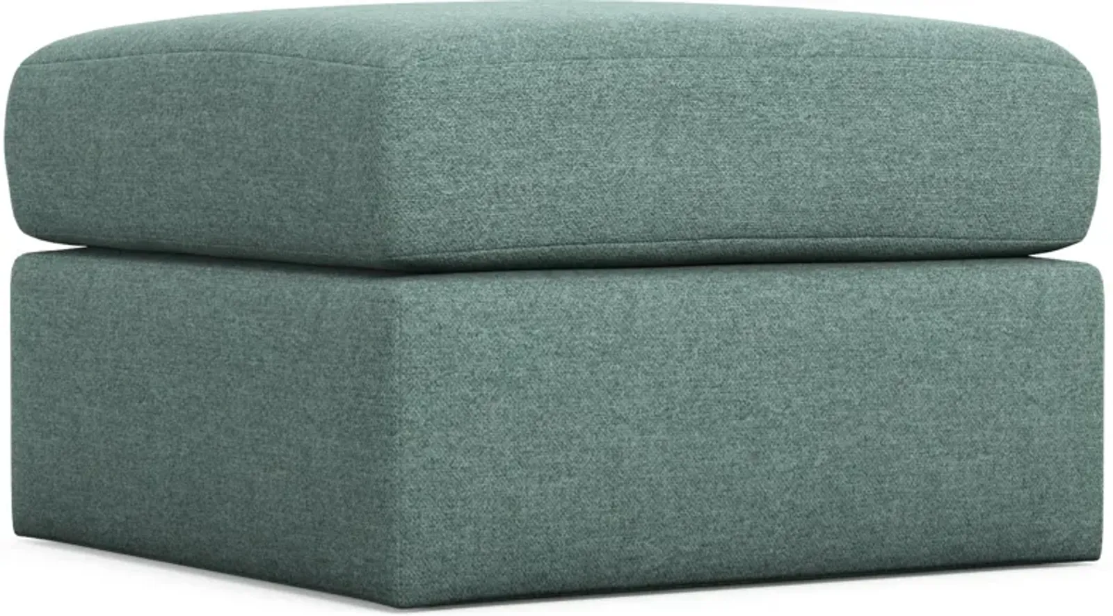 Nest Foam Comfort Eco Performance Tall Ottoman - Bridger Jade