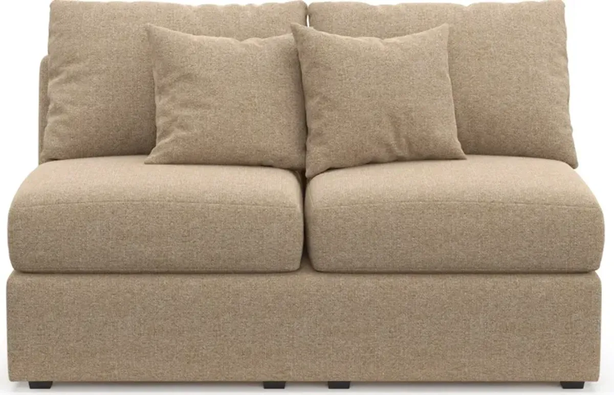 Nest Foam Comfort Eco Performance Armless Loveseat - Liv Wicker