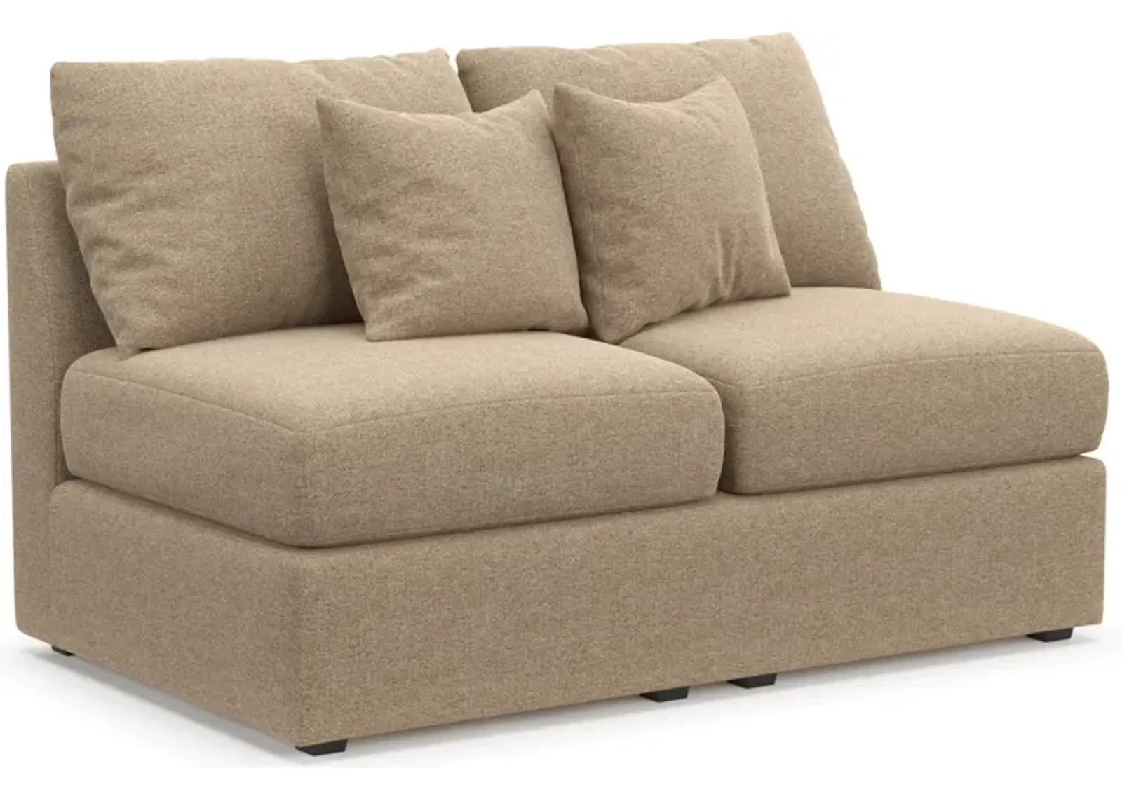 Nest Foam Comfort Eco Performance Armless Loveseat - Liv Wicker