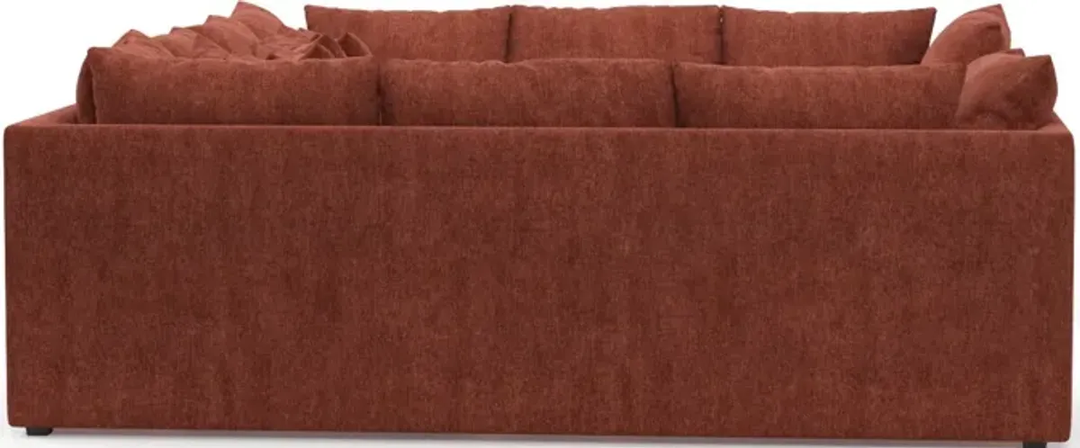 Nest Foam Comfort 7-Piece Pit Sectional - Contessa Paprika